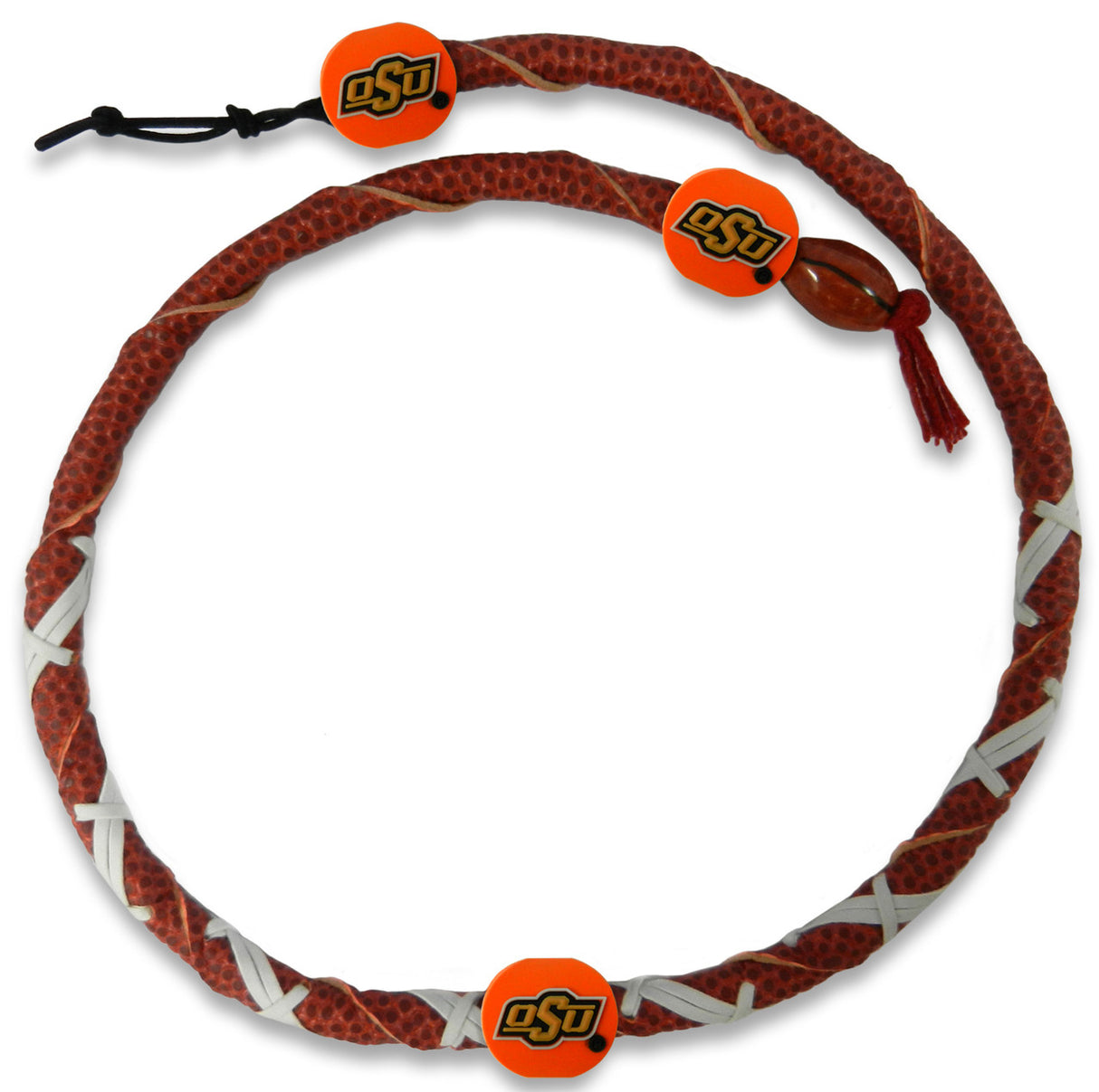 Gamewear Oklahoma State Cowboys Spiral Football Necklace Fan Gear NCAA Oklahoma State Cowboys