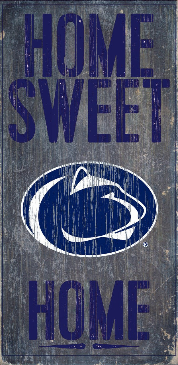 Fan Creations Penn State Nittany Lions Home Sweet Home Wood Sign 6"x12" Fan Gear NCAA Penn State Nittany Lions
