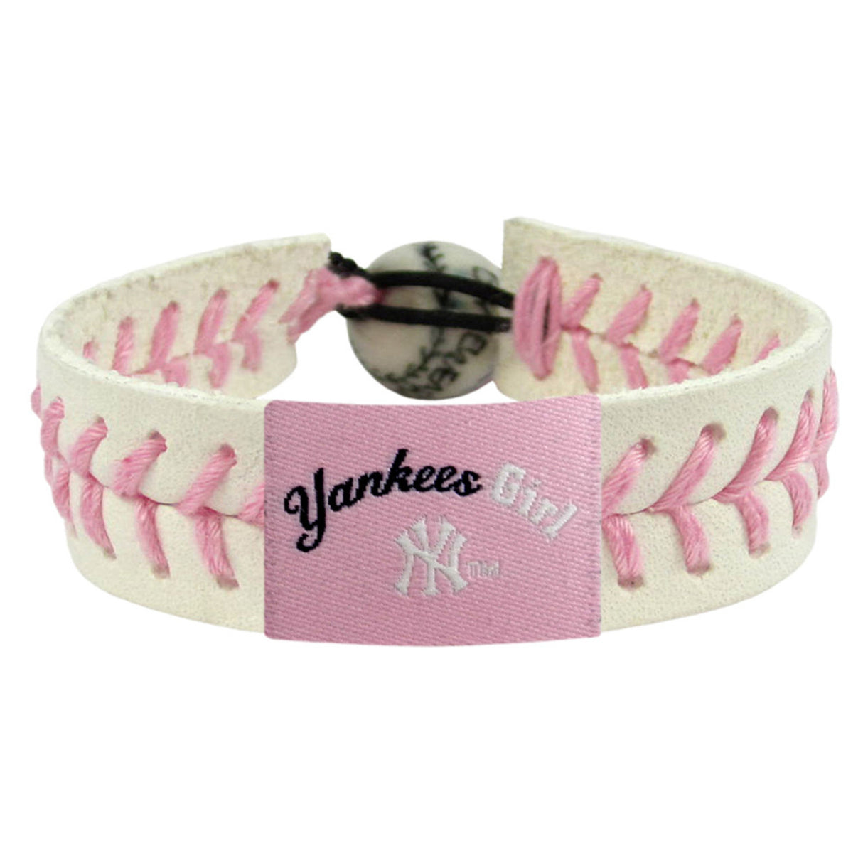 Gamewear New York Yankees Pink Yankee Girl Baseball Bracelet Fan Gear MLB New York Yankees