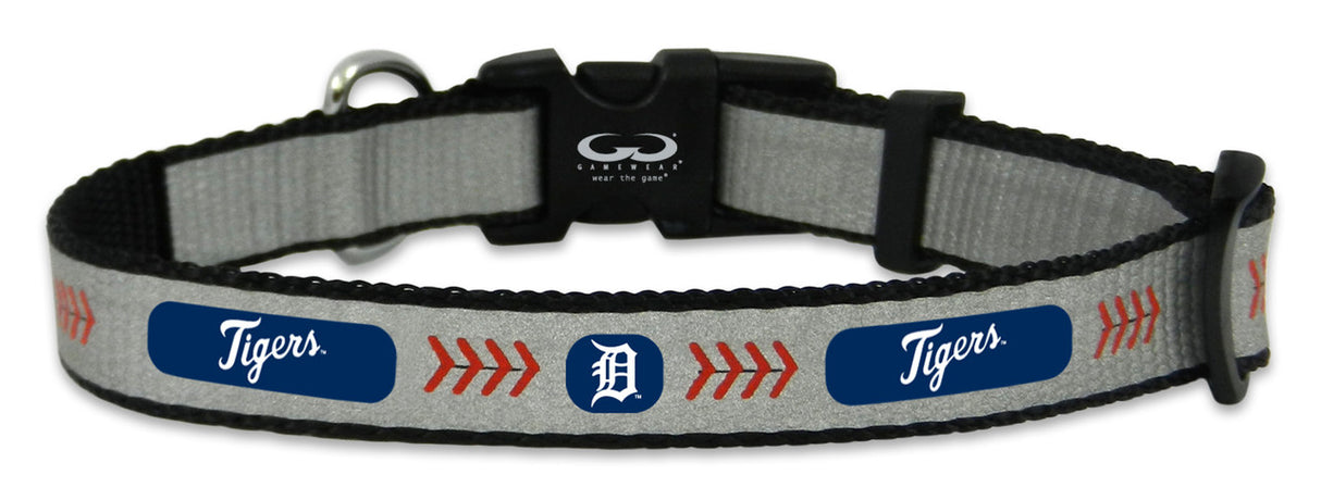Gamewear Detroit Tigers Reflective Baseball Pet Collar Size Small Fan Gear MLB Detroit Tigers