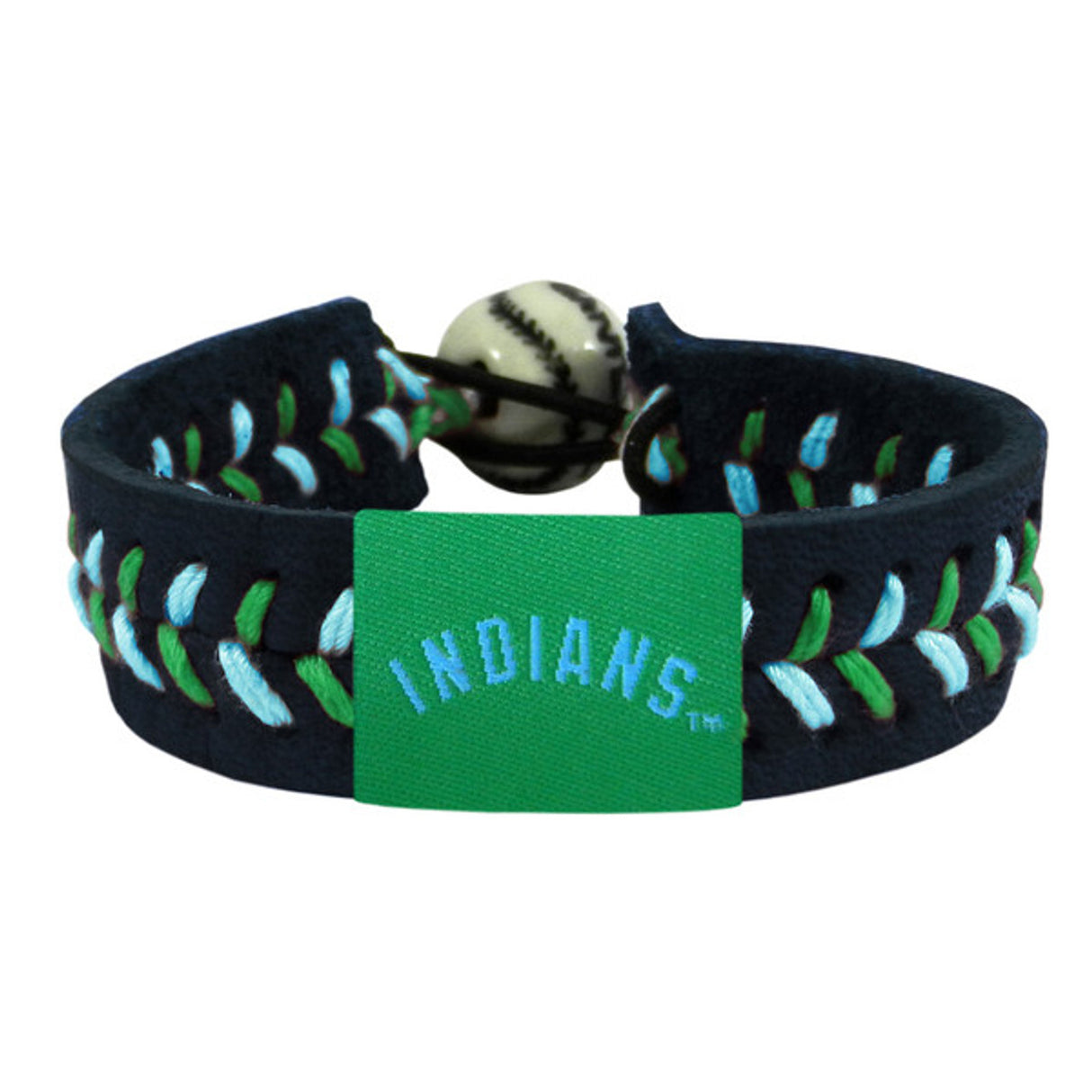 Gamewear Cleveland Indians Black Team Color Baseball Bracelet Fan Gear MLB Cleveland Indians