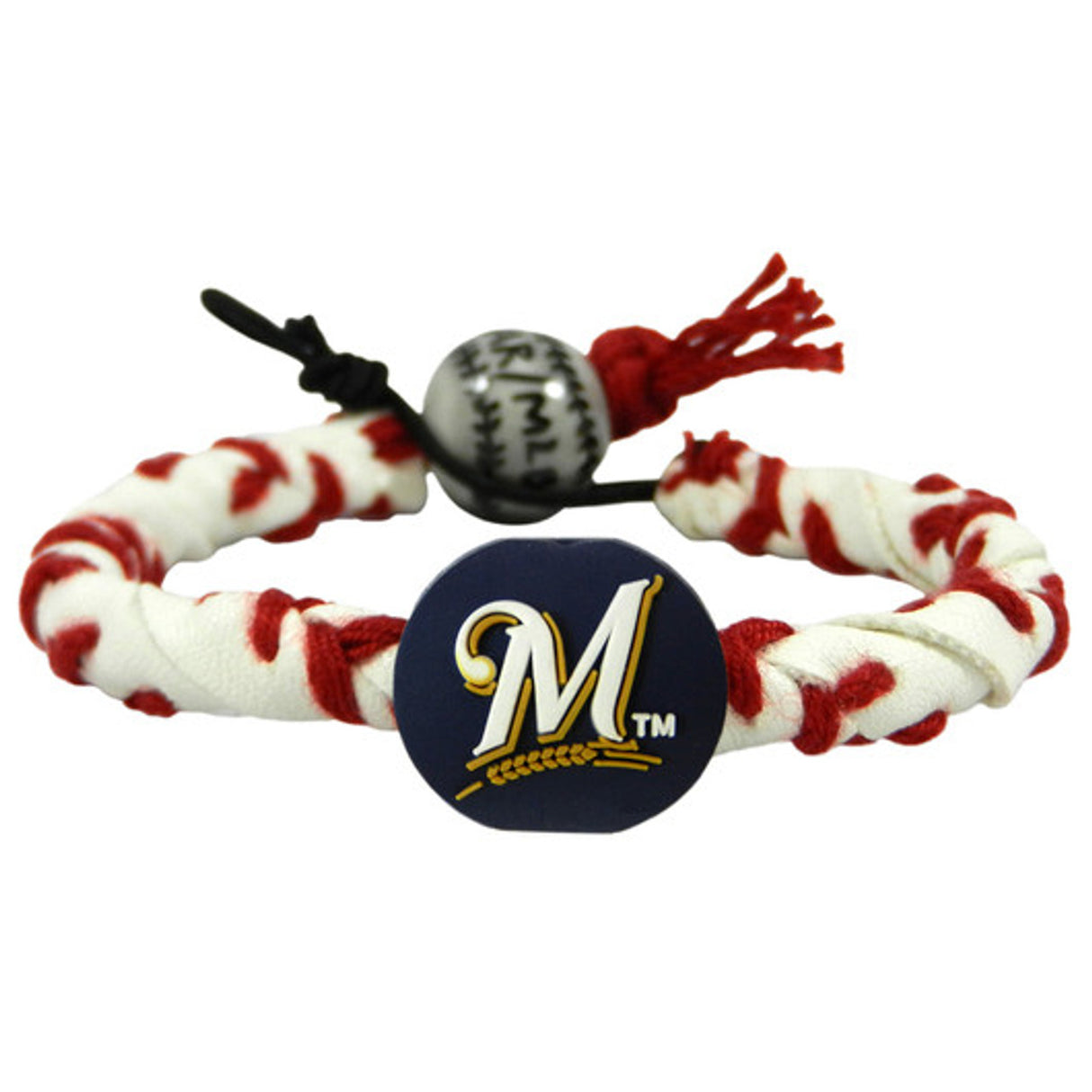 Gamewear Milwaukee Brewers Classic Frozen Rope Baseball Bracelet Fan Gear MLB Milwaukee Brewers