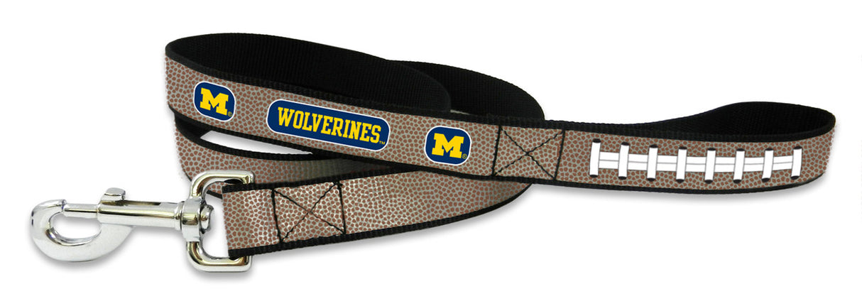Gamewear Michigan Wolverines Reflective Football Pet Leash Size Large Fan Gear NCAA Michigan Wolverines