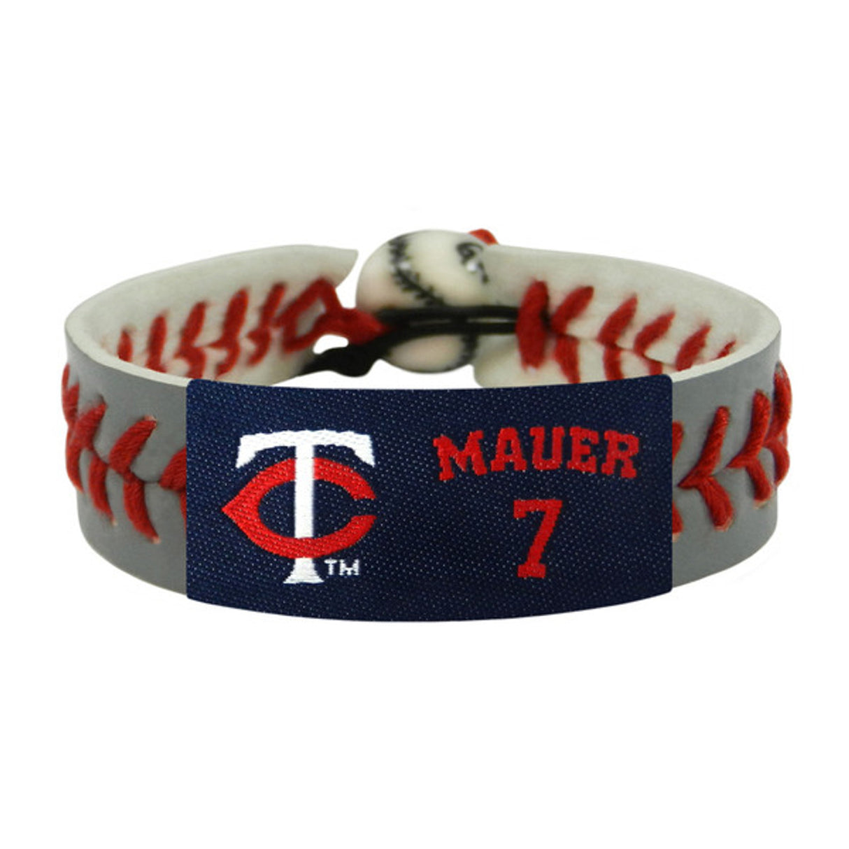 Gamewear Minnesota Twins Gray Team Color Joe Mauer Baseball Bracelet Fan Gear MLB Minnesota Twins