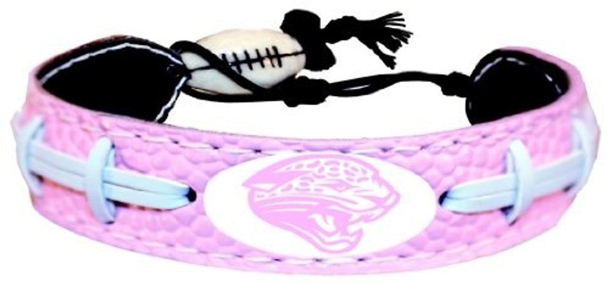 Gamewear Jacksonville Jaguars Pink Football Bracelet Fan Gear NFL Jacksonville Jaguars