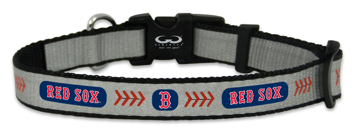 Gamewear Boston Red Sox Reflective Baseball Pet Collar Size Toy Fan Gear MLB Boston Red Sox