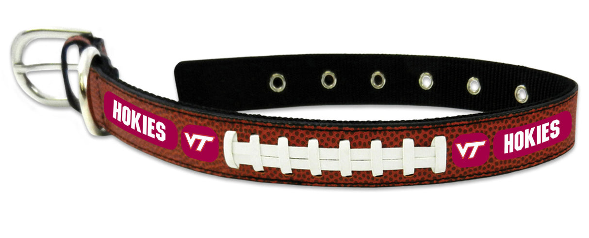 Gamewear Virginia Tech Hokies Classic Leather Football Pet Collar Size Large Fan Gear NCAA Virginia Tech Hokies