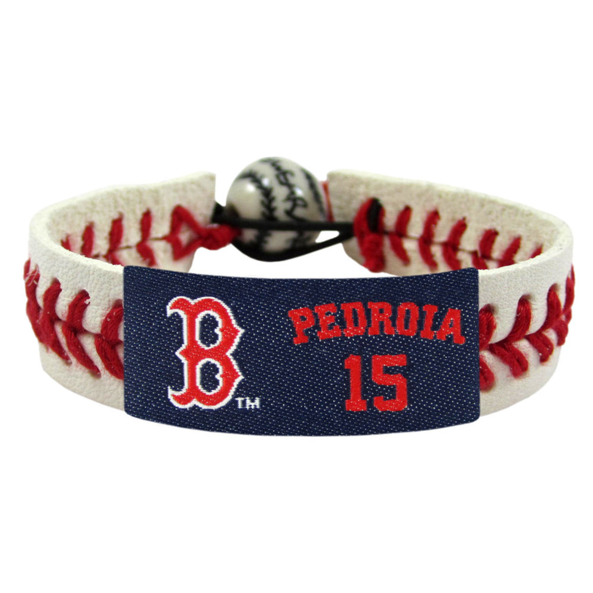 Gamewear Boston Red Sox Baseball Bracelet Dustin Pedroia Fan Gear MLB Boston Red Sox