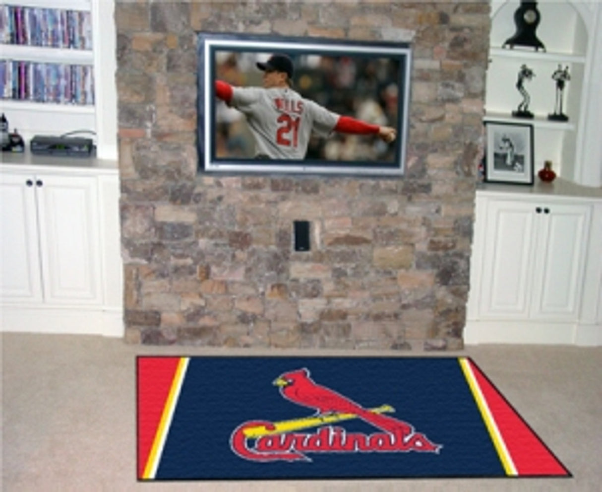 Fanmats St. Louis Cardinals Area Rug 4'x6' Fan Gear MLB St. Louis Cardinals