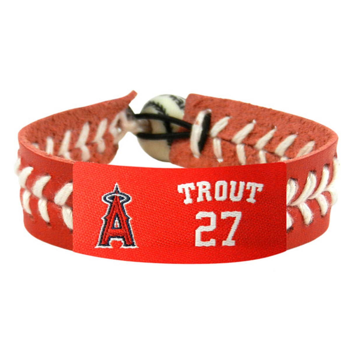 Gamewear Los Angeles Angels Team Color Baseball Bracelet Mike Trout Fan Gear MLB Los Angeles Angels