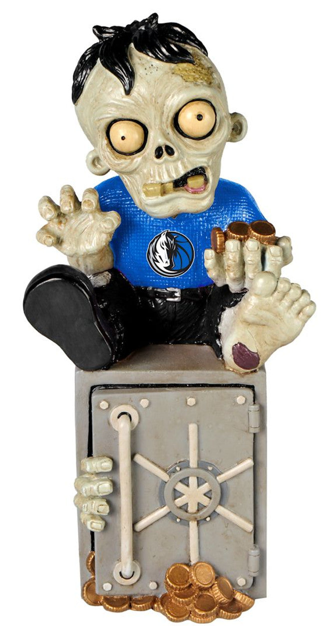 Forever Collectibles Dallas Mavericks Zombie Bank Figurine Fan Gear NBA Dallas Mavericks
