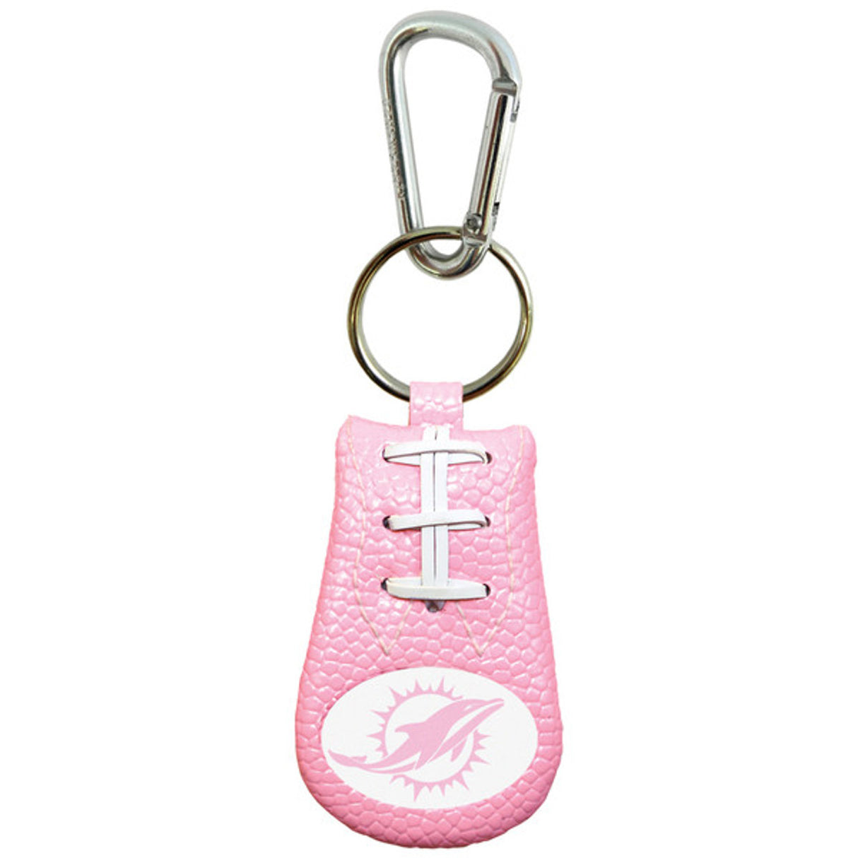Gamewear Miami Dolphins Pink Football Keychain Fan Gear NFL Miami Dolphins