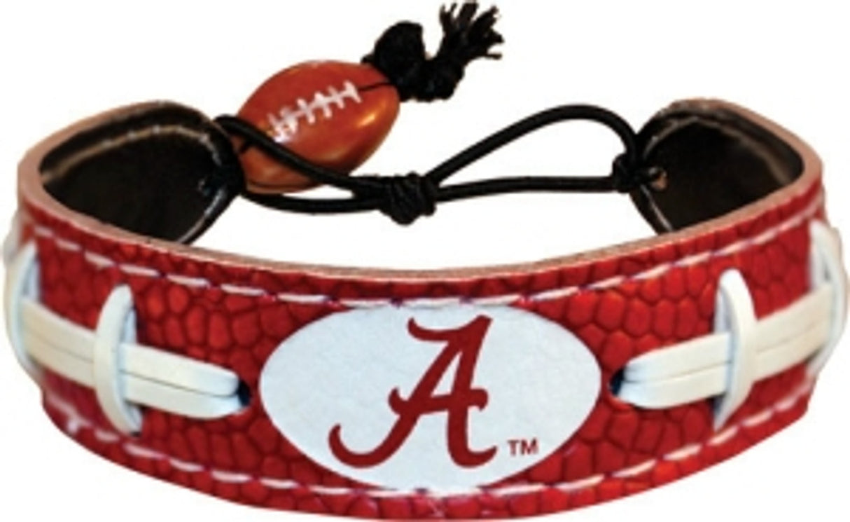 Gamewear Alabama Crimson Tide Team Color A Logo Football Bracelet Fan Gear NCAA Alabama Crimson Tide