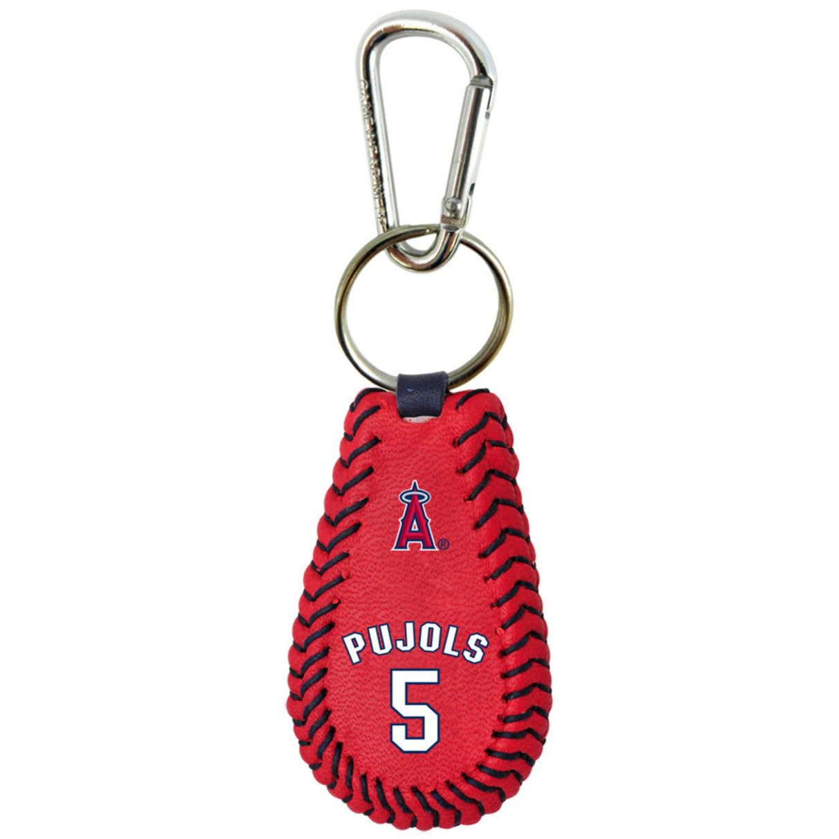 Gamewear Los Angeles Angels Team Color Albert Pujols Baseball Keychain Fan Gear MLB Los Angeles Angels