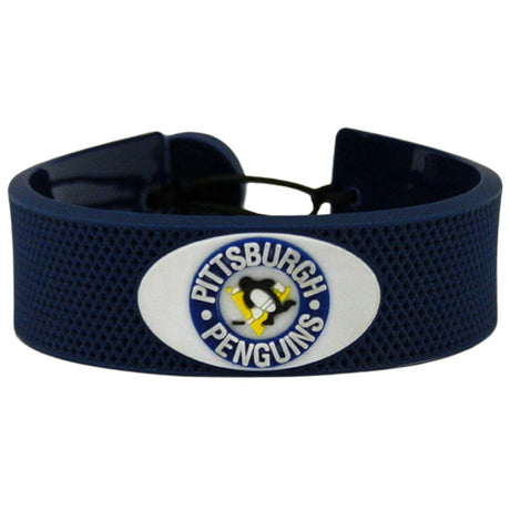 Gamewear Pittsburgh Penguins Vintage Logo Team Color Hockey Bracelet Fan Gear NHL Pittsburgh Penguins