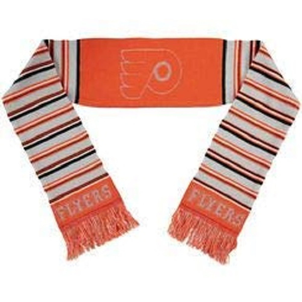 Forever Collectibles Philadelphia Flyers Glitter Stripe Scarf Fan Gear NHL Philadelphia Flyers