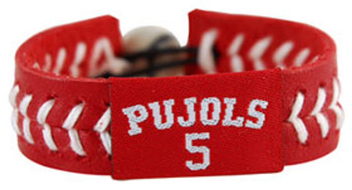 Gamewear St. Louis Cardinals Team Color Baseball Bracelet Albert Pujols Fan Gear MLB St. Louis Cardinals