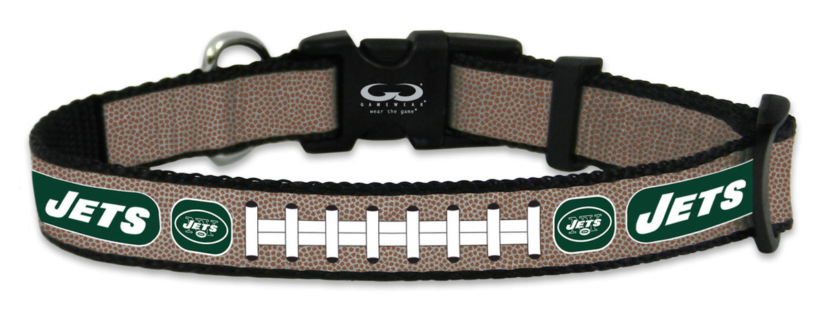 Gamewear New York Jets Reflective Football Pet Collar Size Small