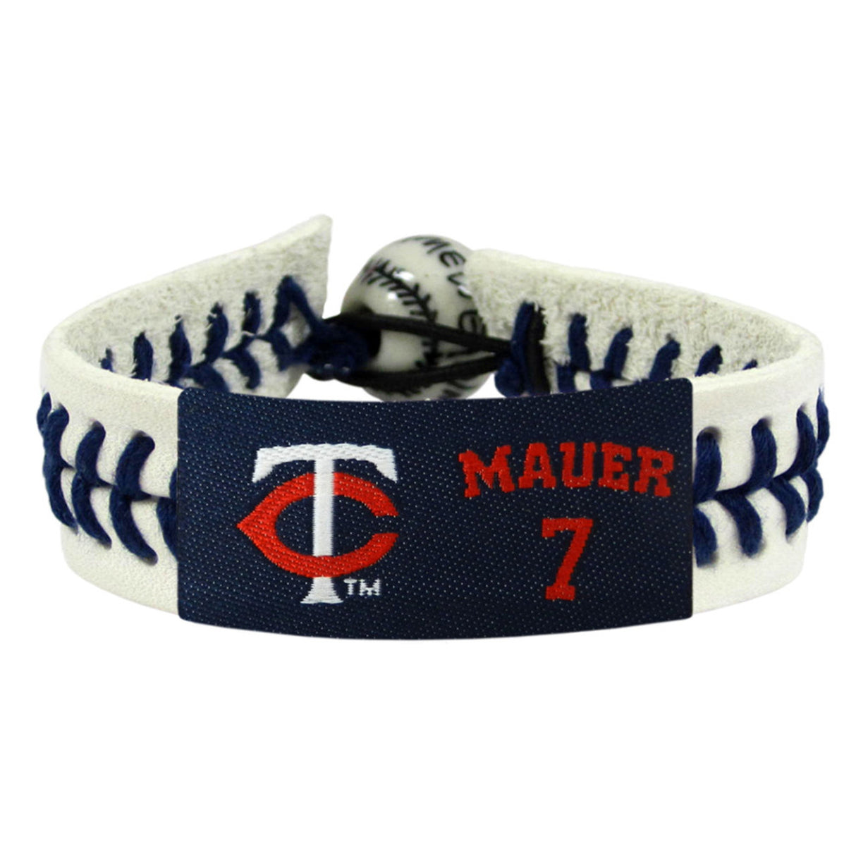 Gamewear Minnesota Twins Genuine Baseball Bracelet Joe Mauer Fan Gear MLB Minnesota Twins