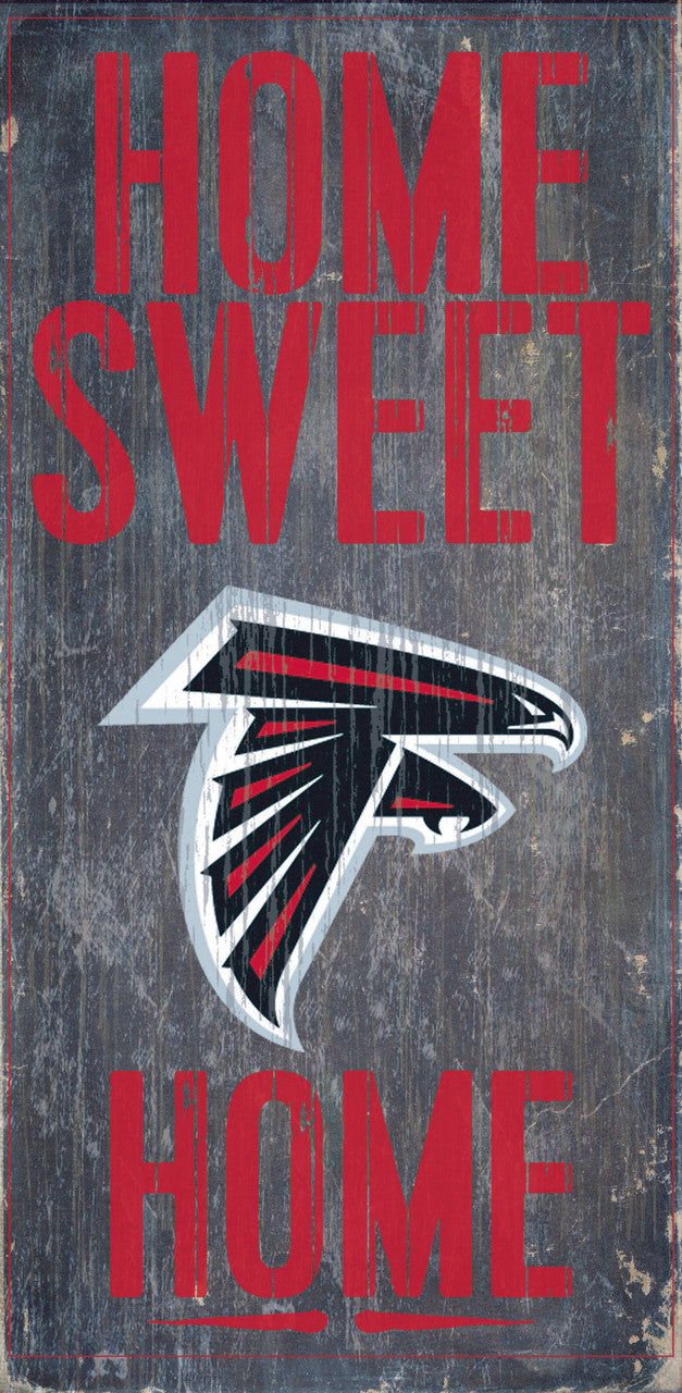 Fan Creations Atlanta Falcons Home Sweet Home Wood Sign 6"x12" Fan Gear NFL Atlanta Falcons