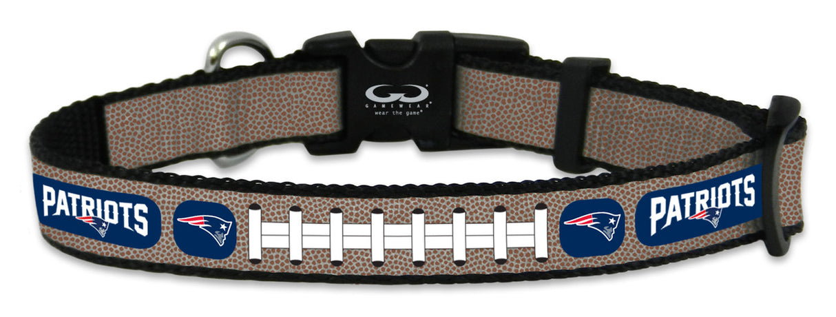 Gamewear New England Patriots Reflective Football Pet Collar Toy Fan Gear NFL New England Patriots