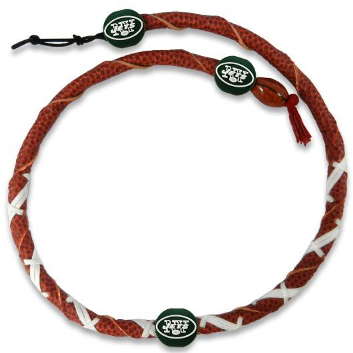 Gamewear New York Jets Spiral Football Necklace Fan Gear NFL New York Jets