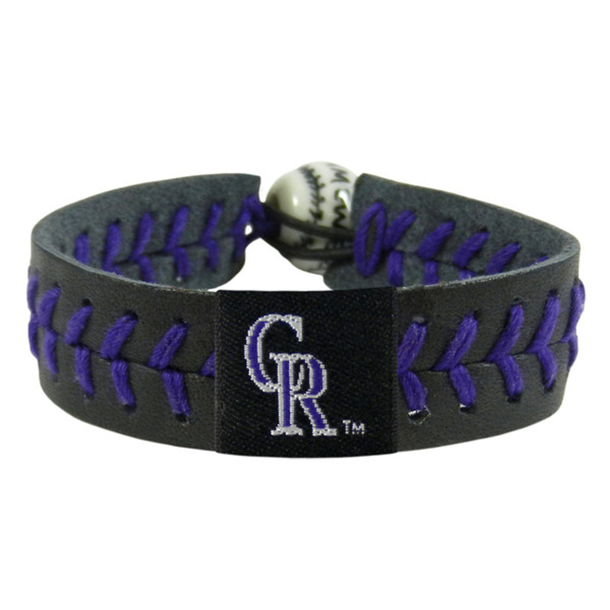 Gamewear Colorado Rockies Team Color Baseball Bracelet Fan Gear MLB Colorado Rockies