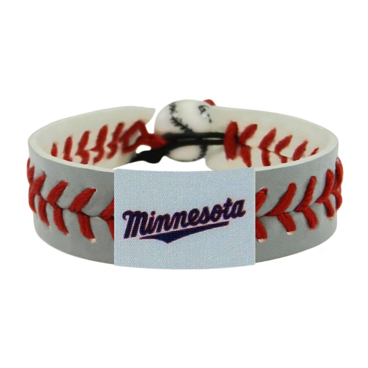 Gamewear Minnesota Twins Gray Team Color Minnesota Script Logo Baseball Bracelet Fan Gear MLB Minnesota Twins