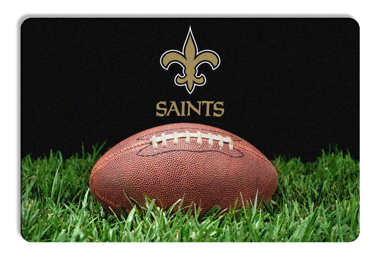 Gamewear New Orleans Saints Classic NFL Football Pet Bowl Mat Size Large Fan Gear NFL New Orleans Saints
