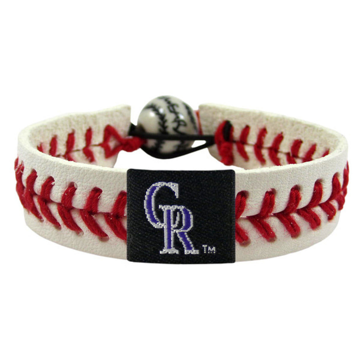 Gamewear Colorado Rockies Classic Baseball Bracelet Fan Gear MLB Colorado Rockies