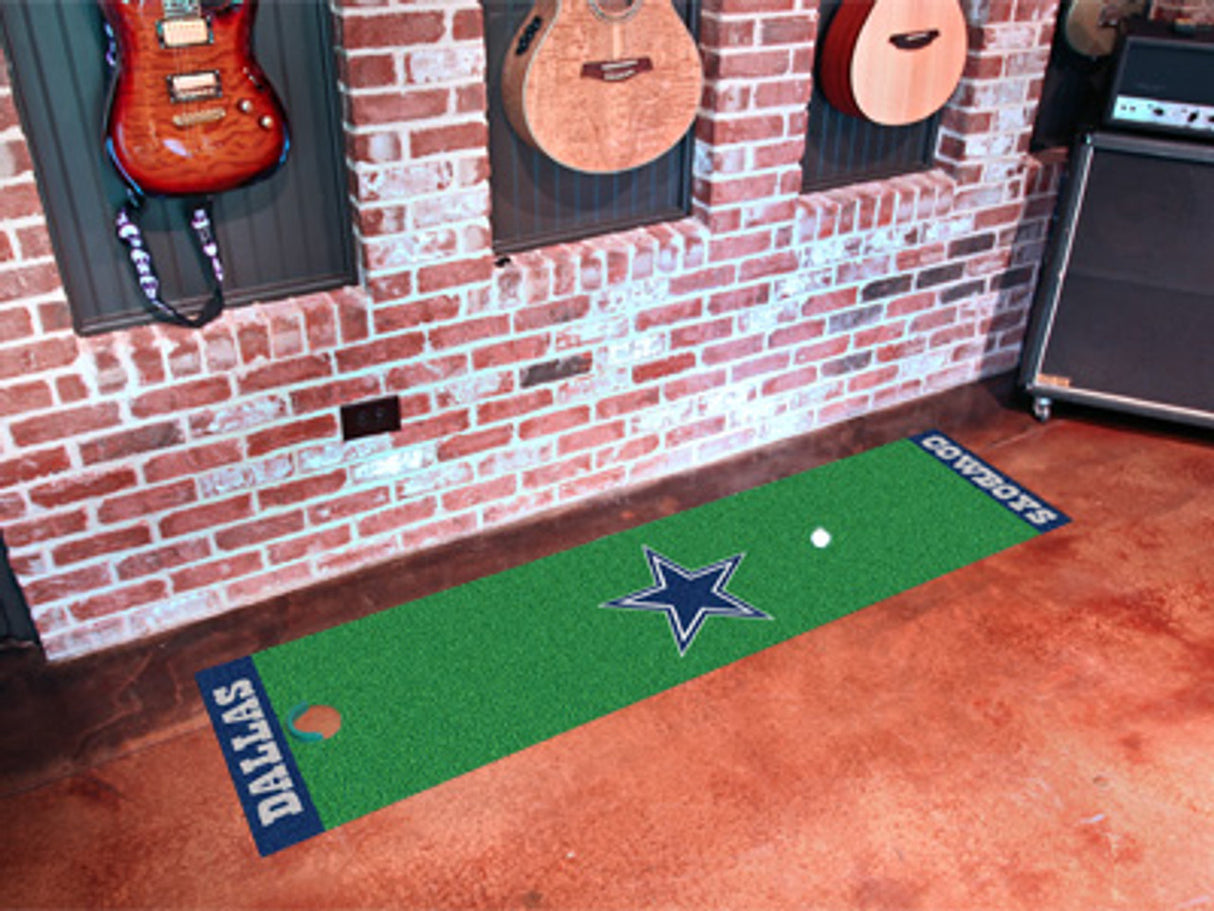 Fanmats Dallas Cowboys Green Putting Mat Fan Gear NFL Dallas Cowboys
