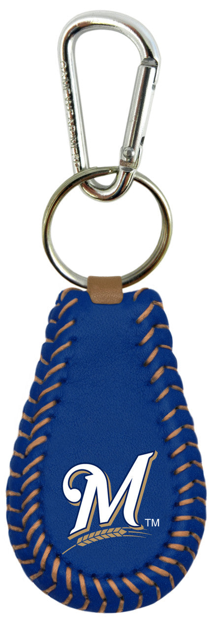 Gamewear Milwaukee Brewers Team Color Baseball Keychain Fan Gear MLB Milwaukee Brewers