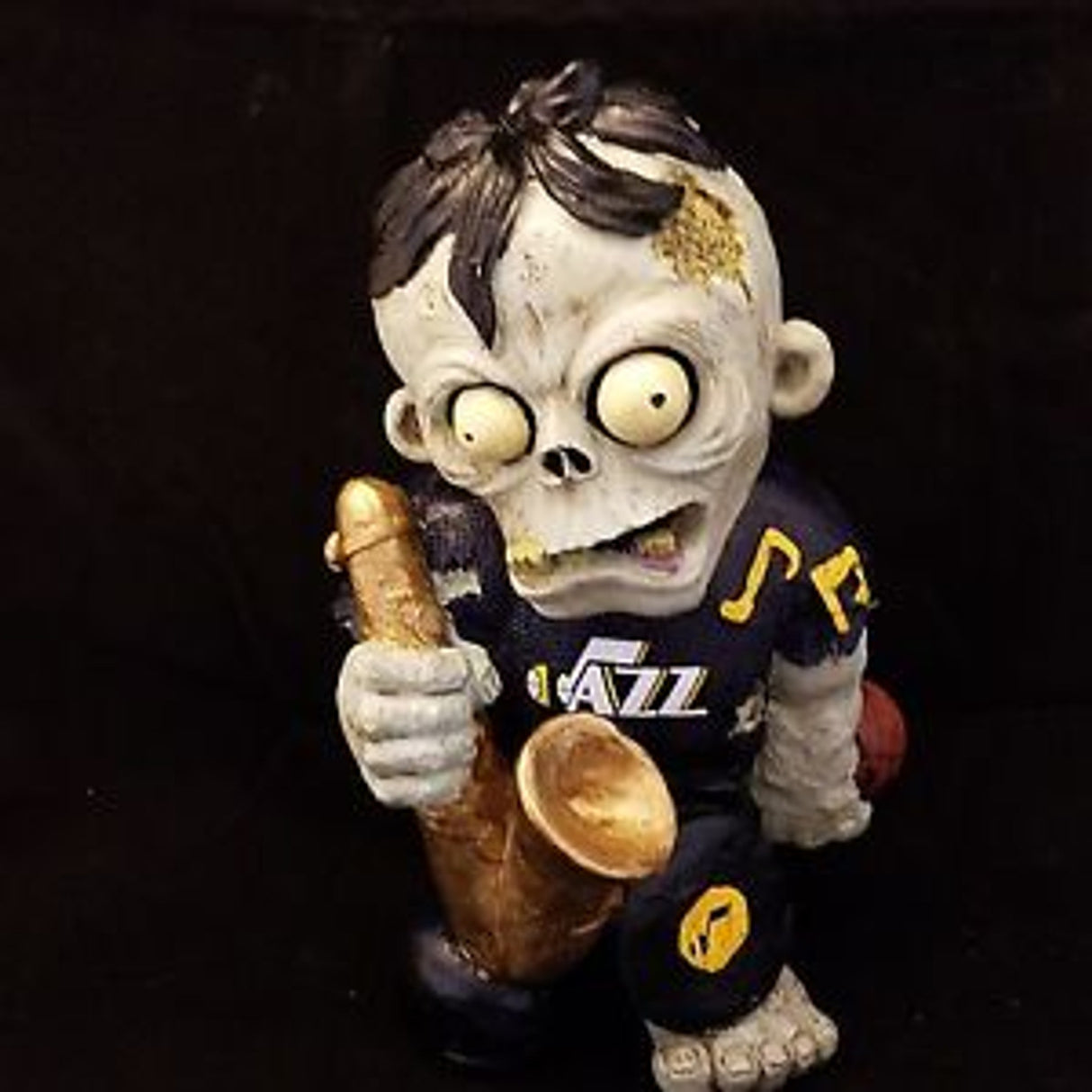 Forever Collectibles Utah Jazz Zombie Thematic Figurine Fan Gear NBA Utah Jazz