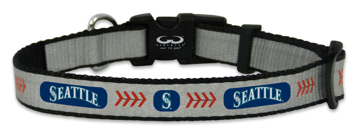 Gamewear Seattle Mariners Reflective Baseball Pet Collar Size Small Fan Gear MLB Seattle Mariners