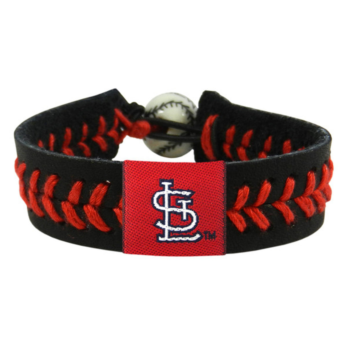 Gamewear St. Louis Cardinals Team Color St L Logo Baseball Bracelet Fan Gear MLB St. Louis Cardinals