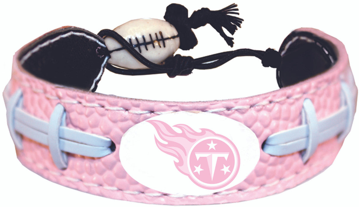 Gamewear Tennessee Titans Pink Football Bracelet Fan Gear NFL Tennessee Titans