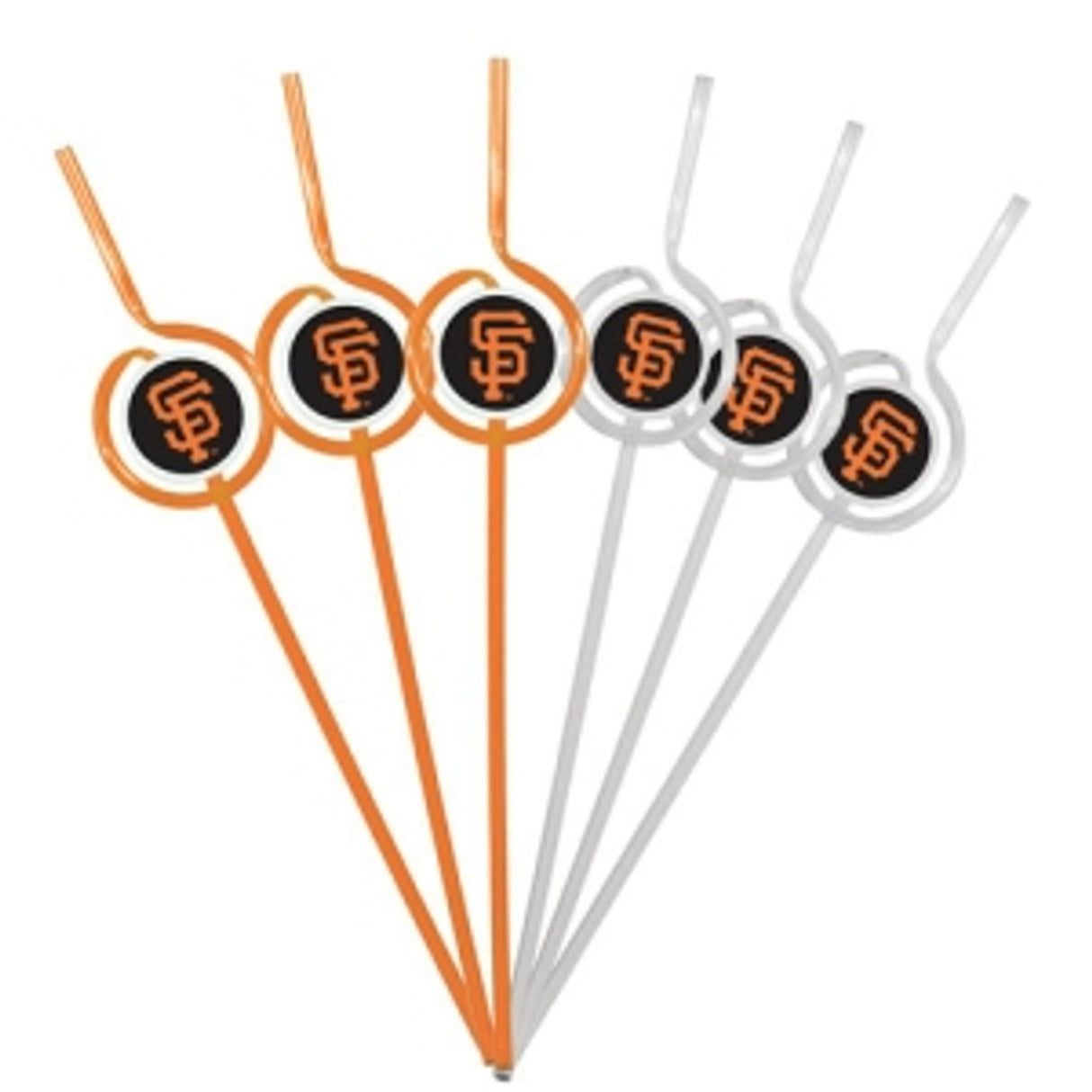 Pangea Brands San Francisco Giants Team Sipper Straws Fan Gear MLB San Francisco Giants