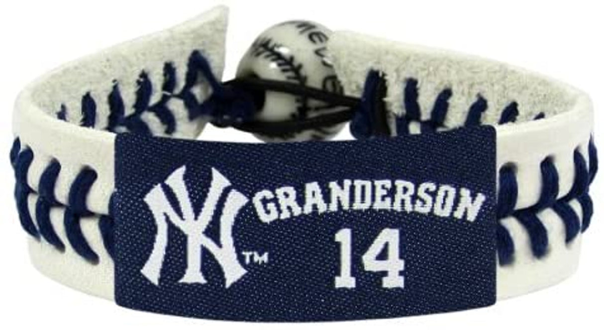 Gamewear New York Yankees Genuine Baseball Bracelet Curtis Granderson Fan Gear MLB New York Yankees