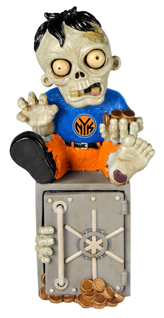 Forever Collectibles New York Knicks Zombie Bank Figurine Fan Gear NBA New York Knicks