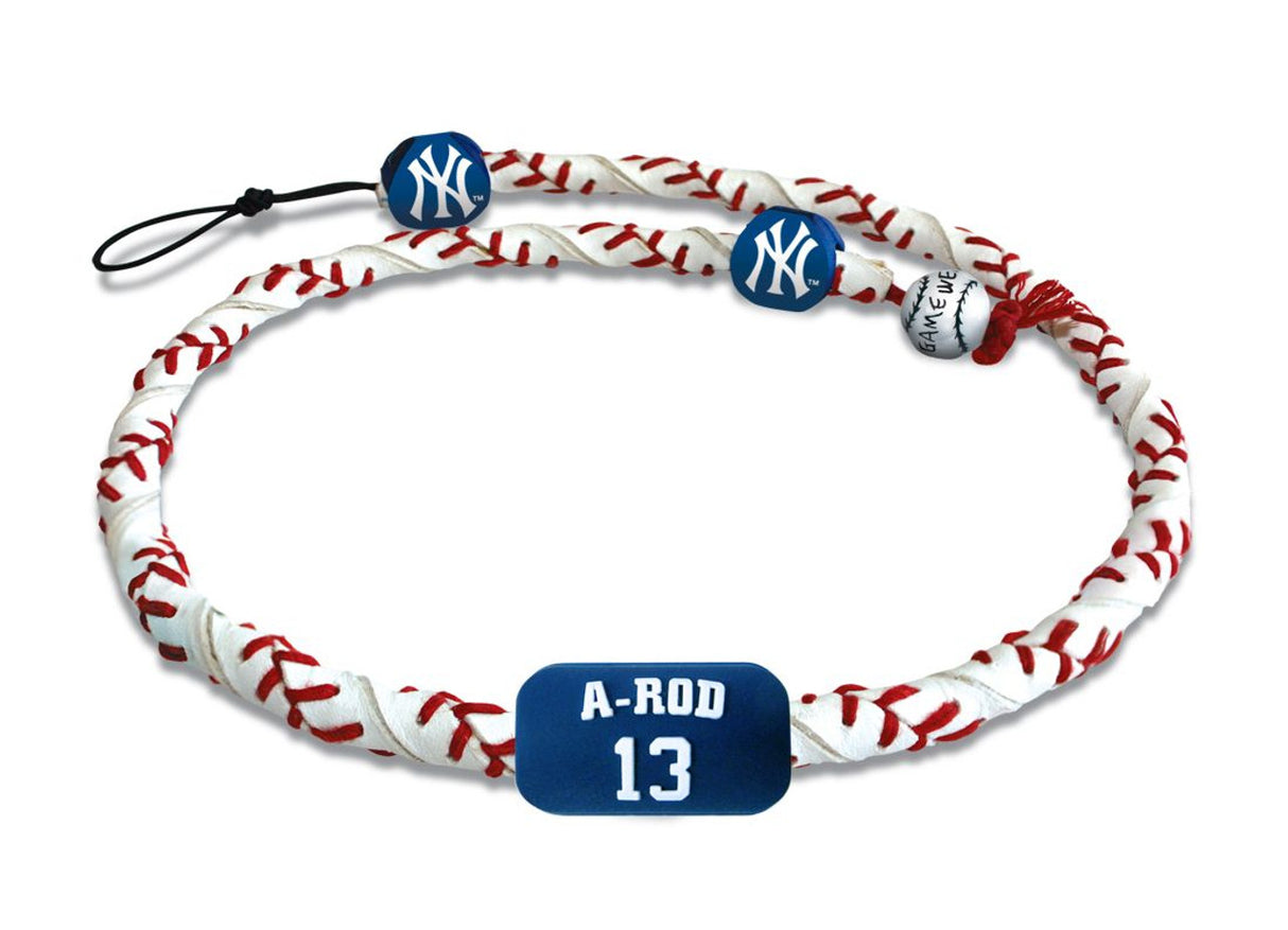 Gamewear New York Yankees Frozen Rope Baseball Necklace Alex Rodriguez Fan Gear MLB New York Yankees