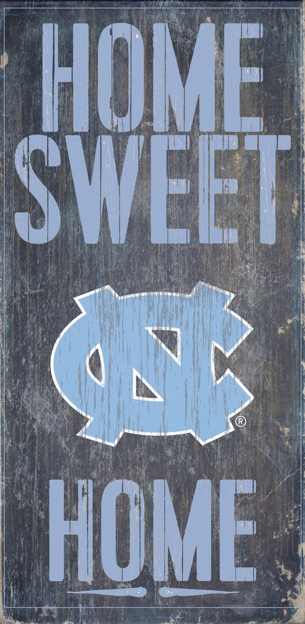 Fan Creations North Carolina Tar Heels Home Sweet Home Wood Sign 6"x12" Fan Gear NCAA North Carolina Tar Heels
