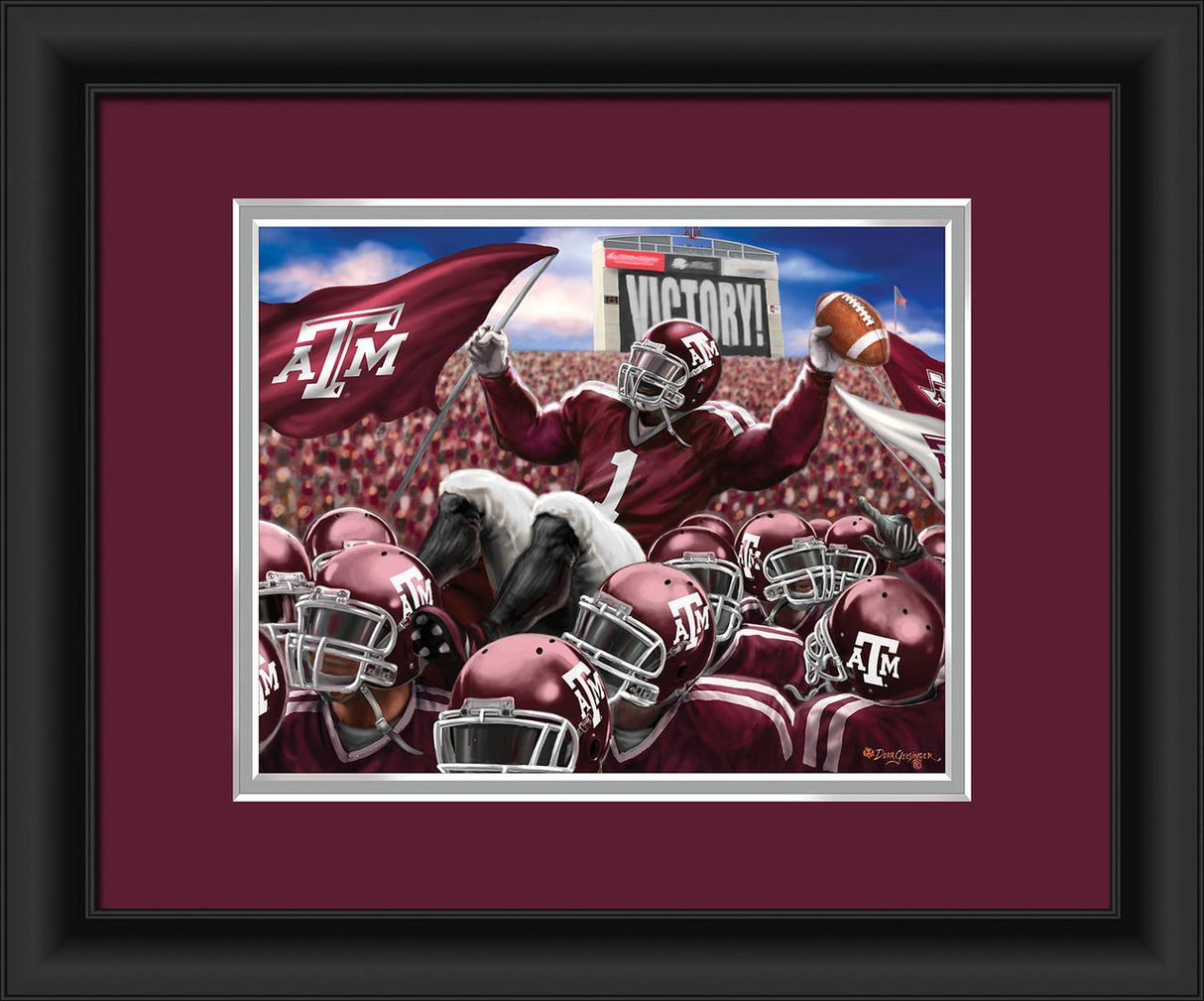 Prints Charming Texas A&M Aggies Celebration Print 15"x18" Fan Gear NCAA Texas A&M Aggies