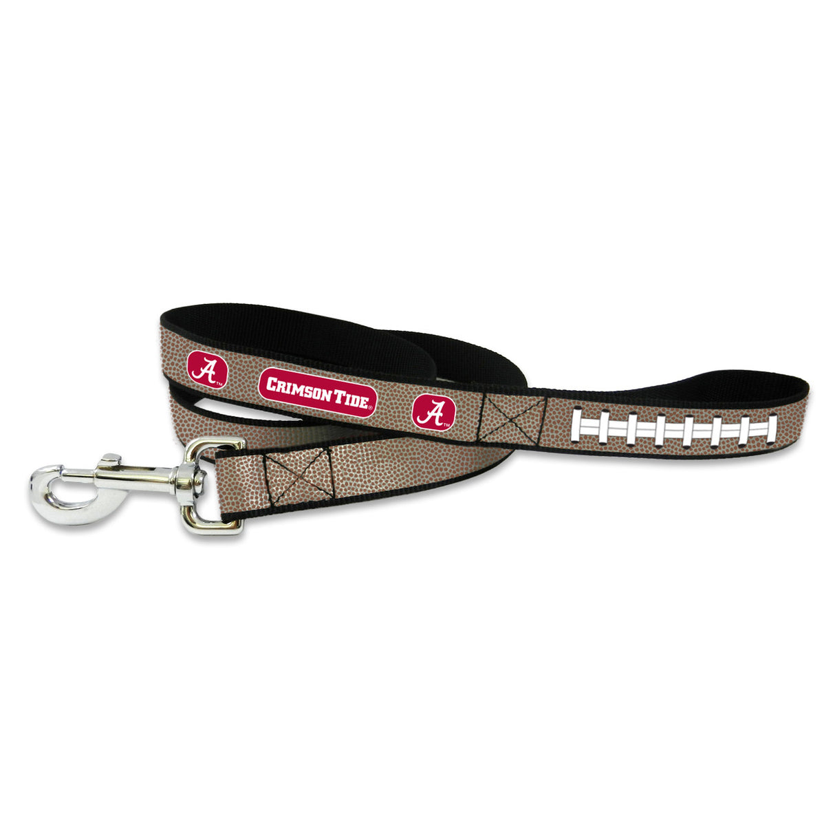 Gamewear Alabama Crimson Tide Pet Reflective Alternate Football Pet Leash Size Large Fan Gear NCAA Alabama Crimson Tide