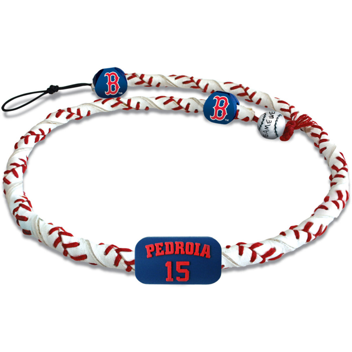 Gamewear Boston Red Sox Frozen Rope Classic Baseball Necklace Dustin Pedroia Fan Gear MLB Boston Red Sox