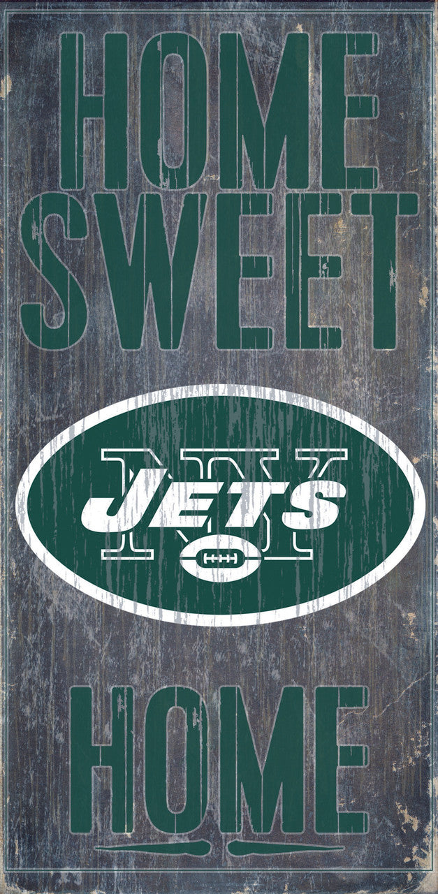 Fan Creations New York Jets Home Sweet Home Wood Sign 6"x12" Fan Gear NFL New York Jets