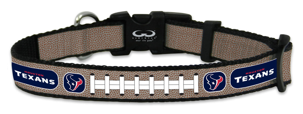 Gamewear Houston Texans Reflective Football Pet Collar Toy Fan Gear NFL Houston Texans