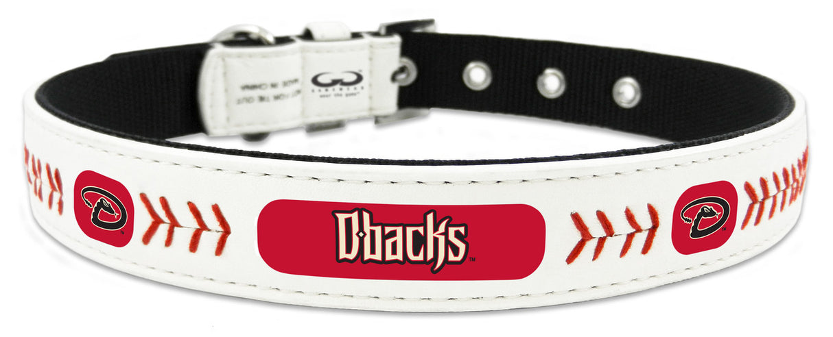 Gamewear Arizona Diamondbacks Leather Classic Baseball Pet Collar Size Medium Fan Gear MLB Arizona Diamondbacks