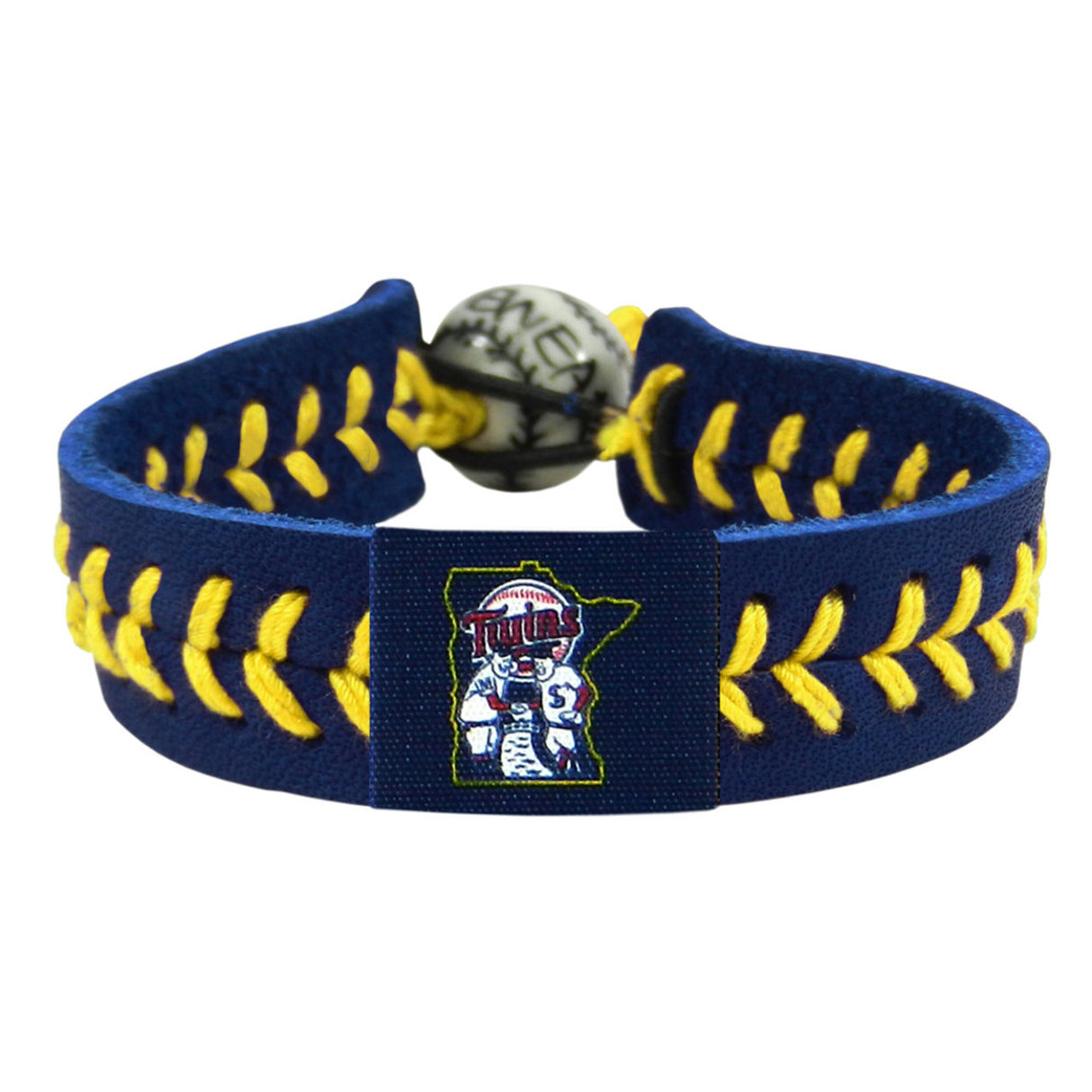 Gamewear Minnesota Twins Team Color Baseball Bracelet Mini and Paul Mascot Fan Gear MLB Minnesota Twins