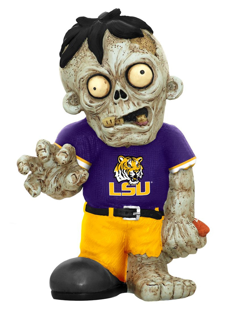 Forever Collectibles LSU Tigers Zombie Figurine Fan Gear NCAA LSU Tigers