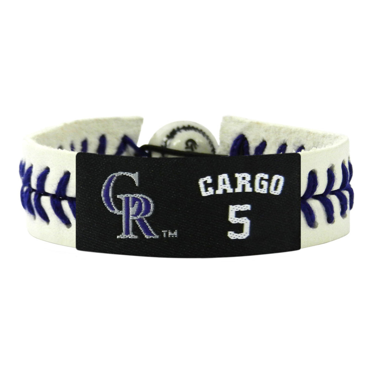 Gamewear Colorado Rockies Genuine Jersey Carlos Gonzalez Design Baseball Bracelet Fan Gear MLB Colorado Rockies